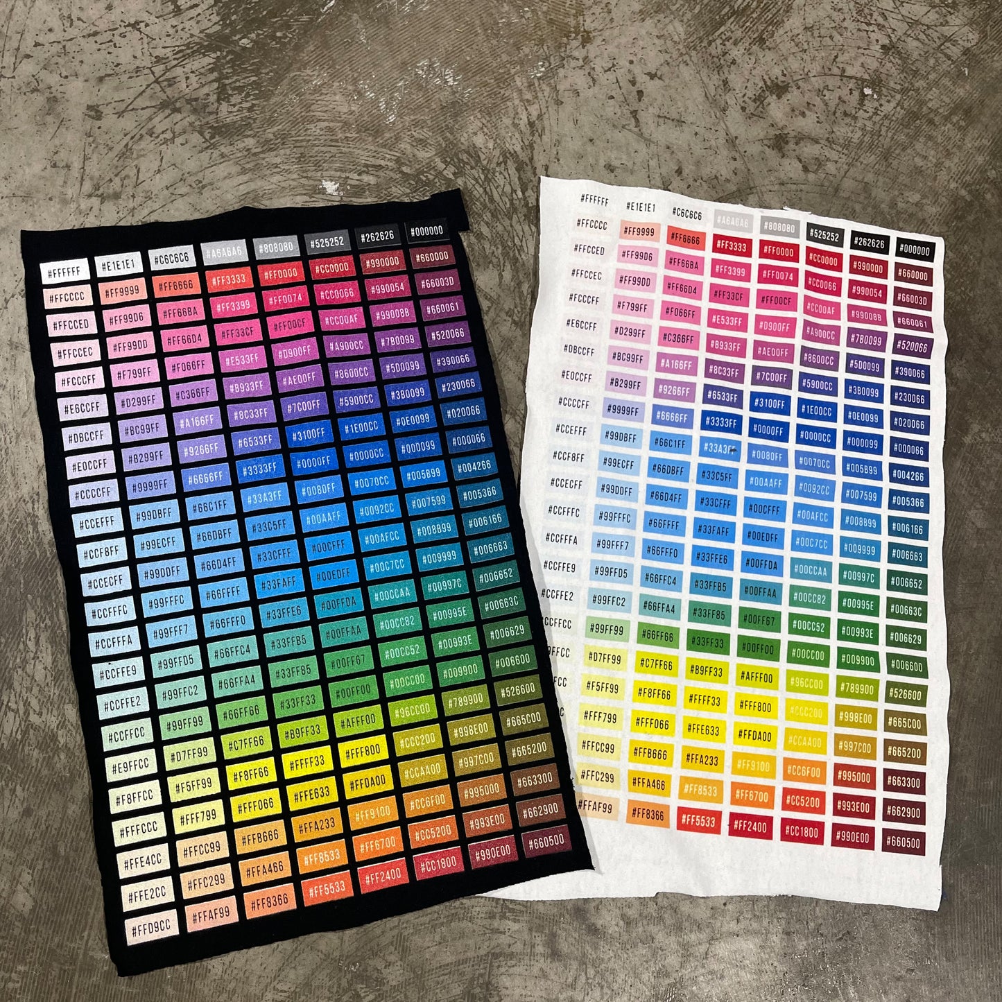 HEX DTG Color Swatch – Visual Print Sample (2-Pack)