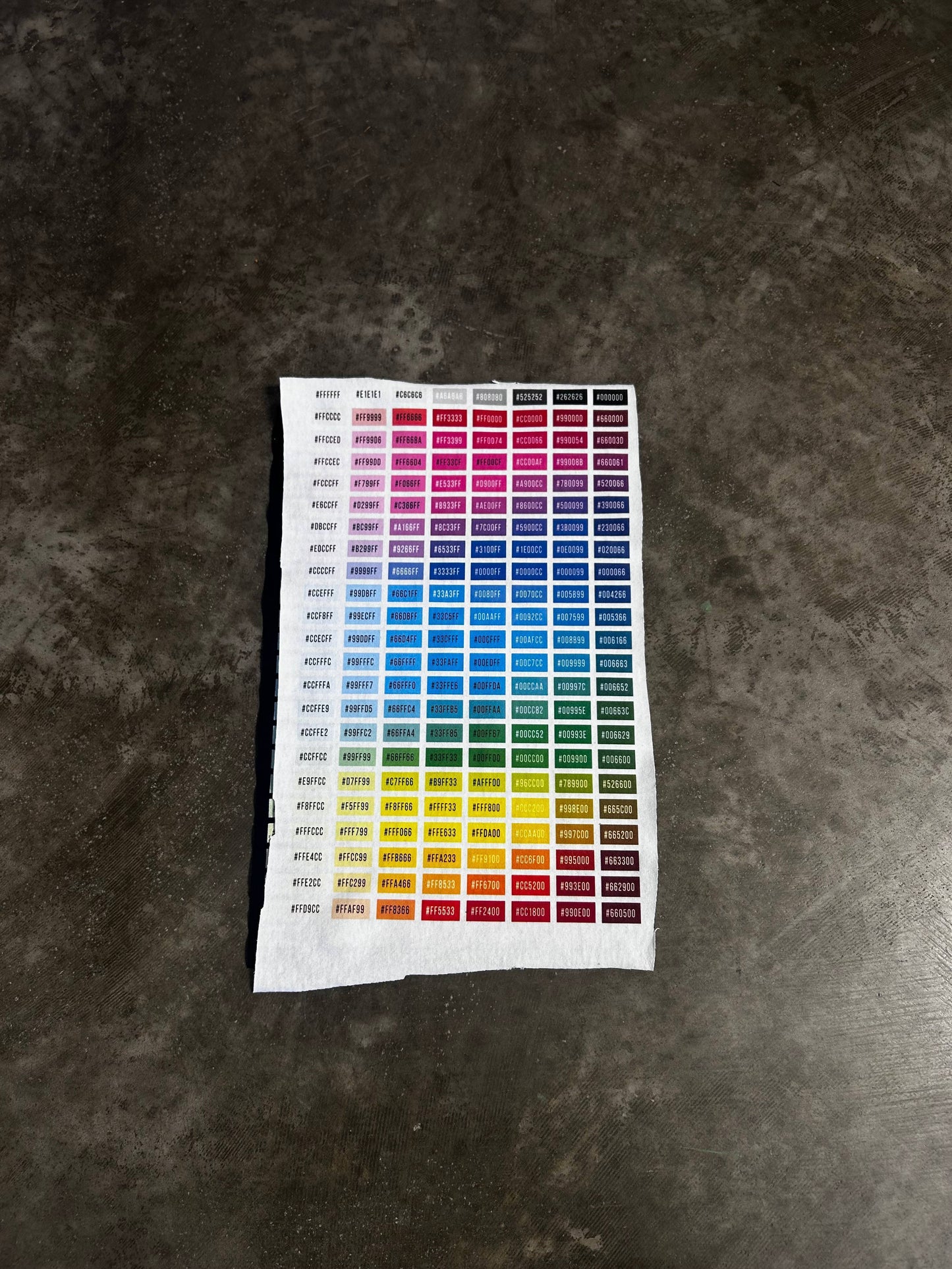 HEX DTG Color Swatch – Visual Print Sample (2-Pack)