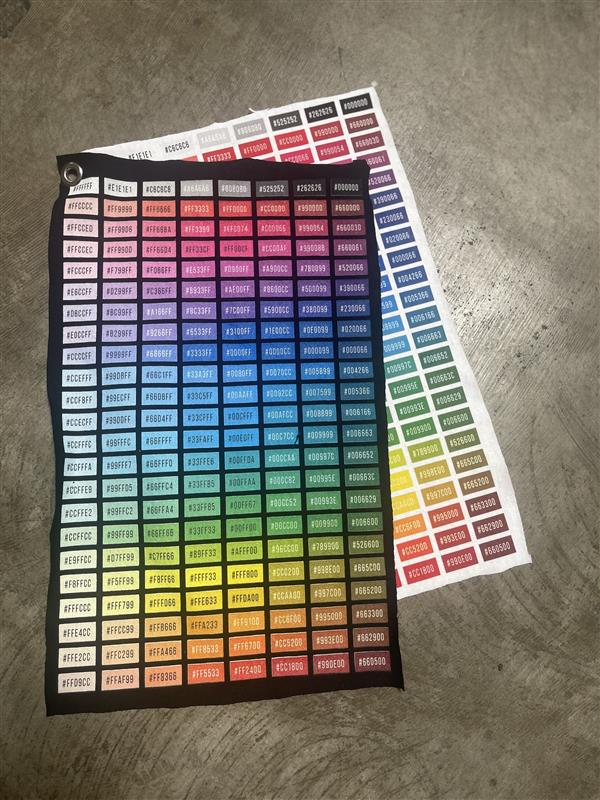 HEX DTG Color Swatch – Visual Print Sample (2-Pack)