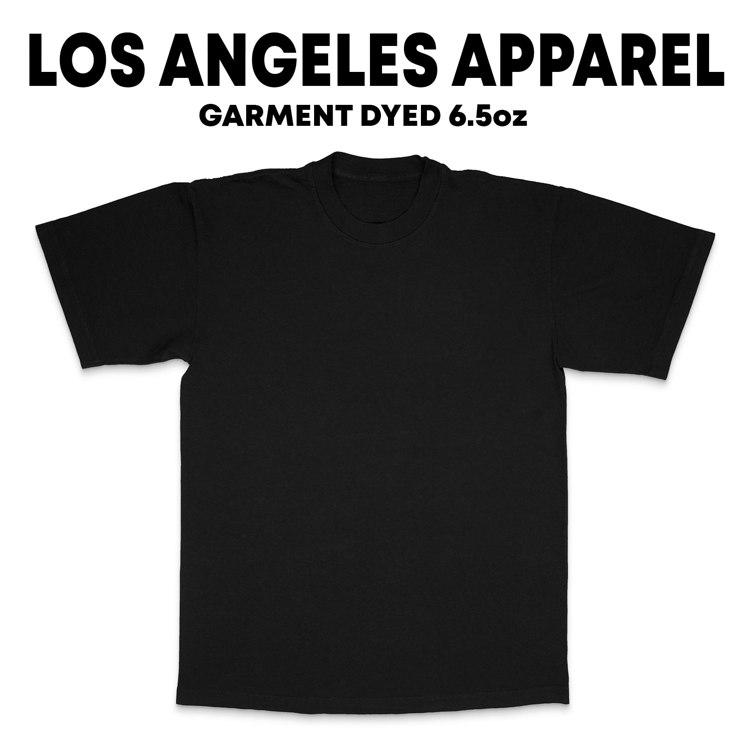 Los Angeles Apparel 1801GD - 6.5oz Garment Dye Crew Neck T-Shirt