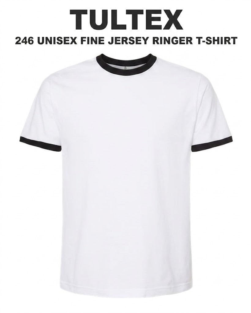 Tultex  Unisex Fine Jersey Ringer T-Shirt -246 16x21