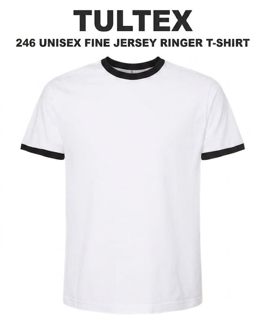 Tultex  Unisex Fine Jersey Ringer T-Shirt -246 16x21