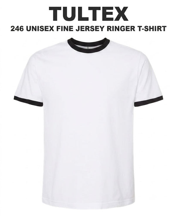 Tultex  Unisex Fine Jersey Ringer T-Shirt -246 16x21