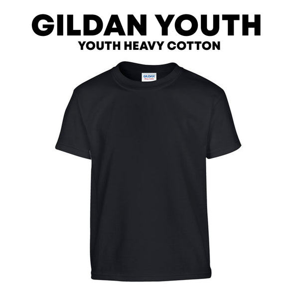 Youth Heavy Cotton™ T-Shirt - Gildan 5000B - Print Size  10" x 13"