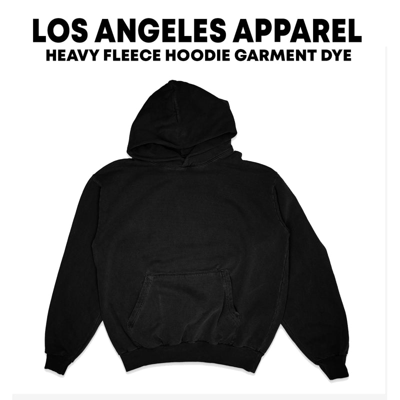 Mapping: Los Angeles Apparel HF09 - Heavy Fleece Hoodie - Print Size 16"x18" (Jumbo)