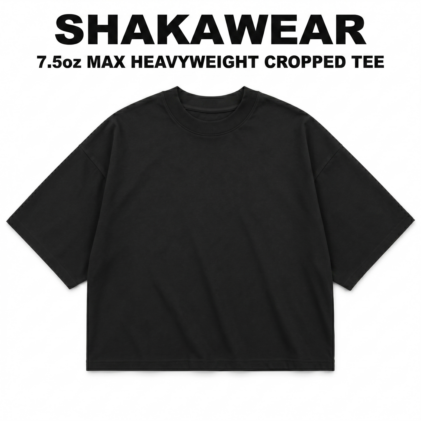 Shaka Wear 7.5oz Max Heavyweight Cropped Tee 16" x 21" (JUMBO)