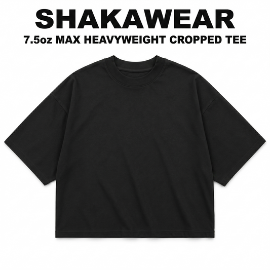 Shaka Wear 7.5oz Max Heavyweight Cropped Tee 16" x 21" (JUMBO)