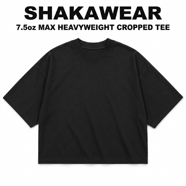 Shaka Wear 7.5oz Max Heavyweight Cropped Tee 16" x 21" (JUMBO)